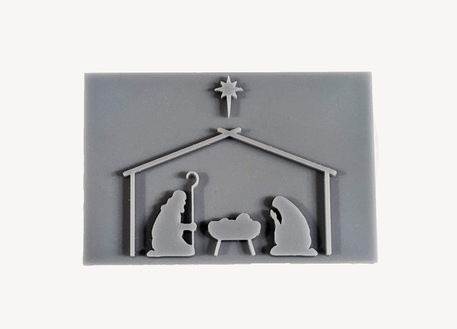 Nativity Scene Soap Stamp, 3″x2″ Nativity Scene Soap Stamp, 3"x2" - Image 2