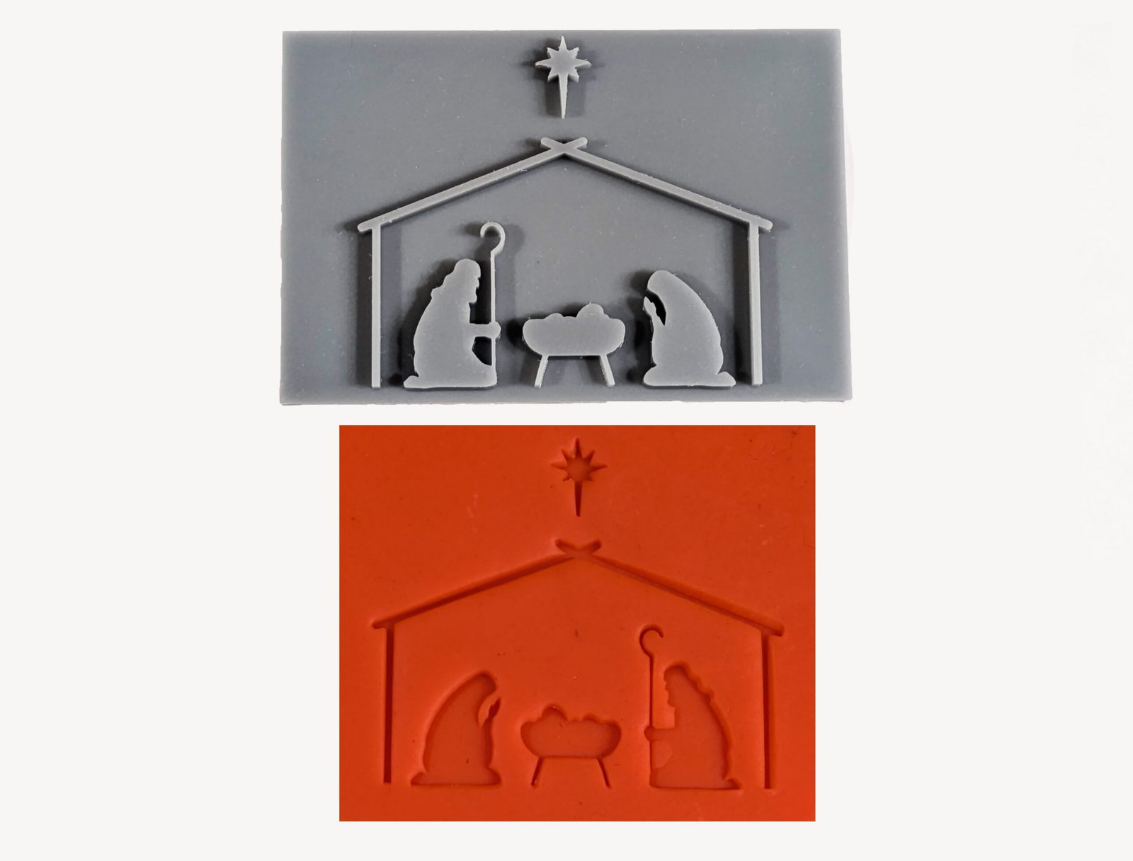 Nativity Scene Soap Stamp, 3″x2″ Nativity Scene Soap Stamp, 3"x2"