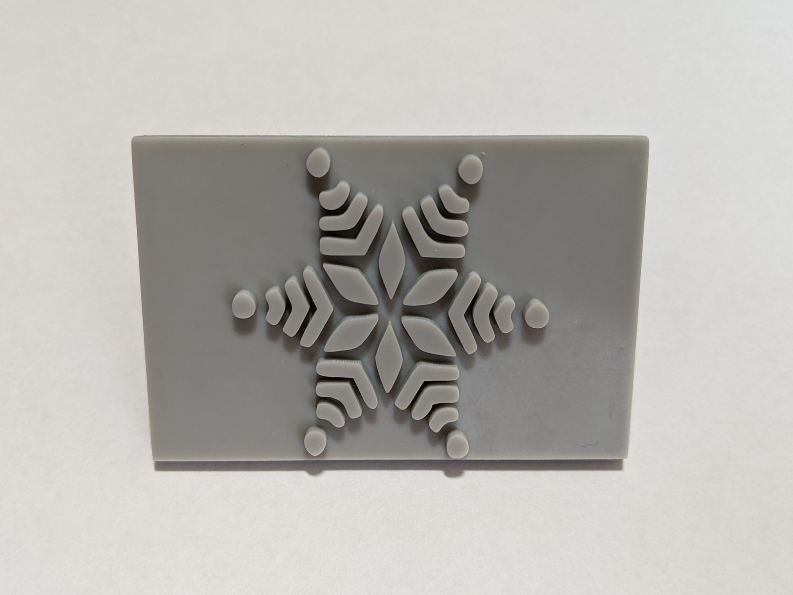 Fat Snowflake Soap Stamp, 3″x2″ Fat Snowflake Soap Stamp, 3"x2" - Image 3