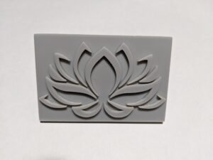 Lotus Flower Soap Stamp, 3"x2"
