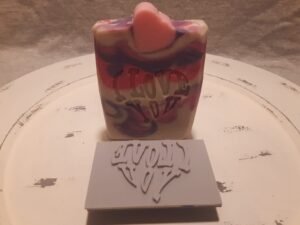 I Love You Heart Soap Stamp, 3"x2"