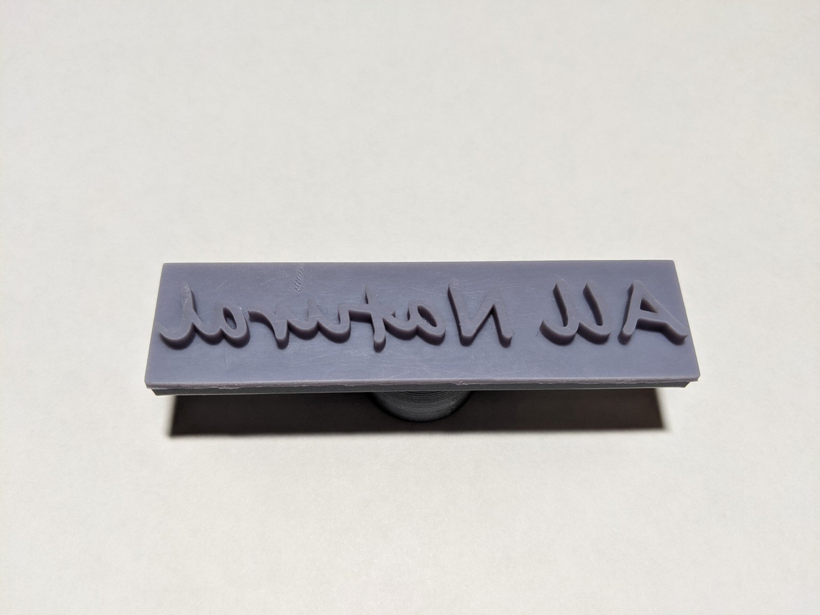 Side Text “All Natural” Soap Stamp, 3″x3/4″ Side Text "All Natural" Soap Stamp, 3"x3/4" - Image 3