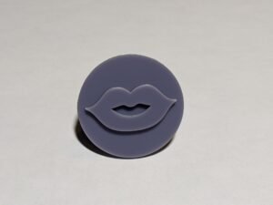Lips Kiss  Round Soap Stamp