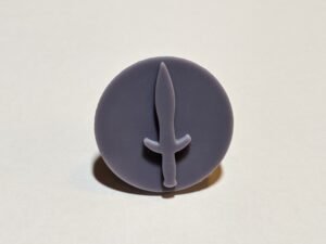 Sword  Round Soap Stamp