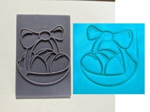 Easter Egg Basket Soap Stamp, 3"x2"