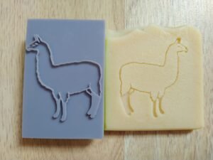Llama Soap Stamp, 3"x2"
