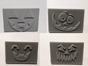 Jack o'Lantern Soap Stamp, 3"x2"