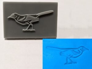 Mockingbird Soap Stamp, 3"x2"