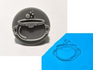 Cauldron, Witch's Brew  Round Soap Stamp