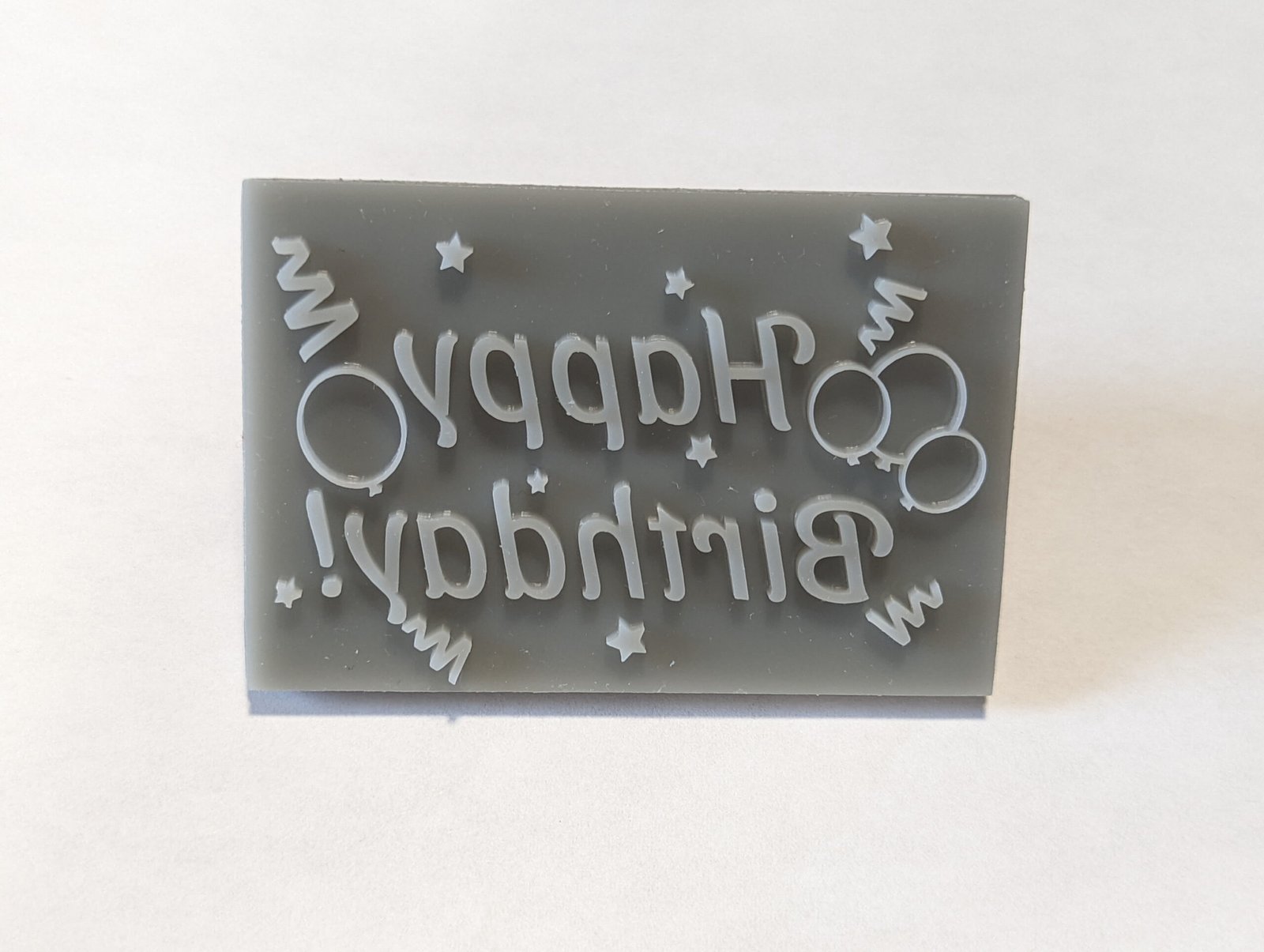 Happy Birthday Soap Stamp, 3″x2″ Happy Birthday Soap Stamp, 3"x2" - Image 3