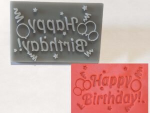 Happy Birthday Soap Stamp, 3"x2"