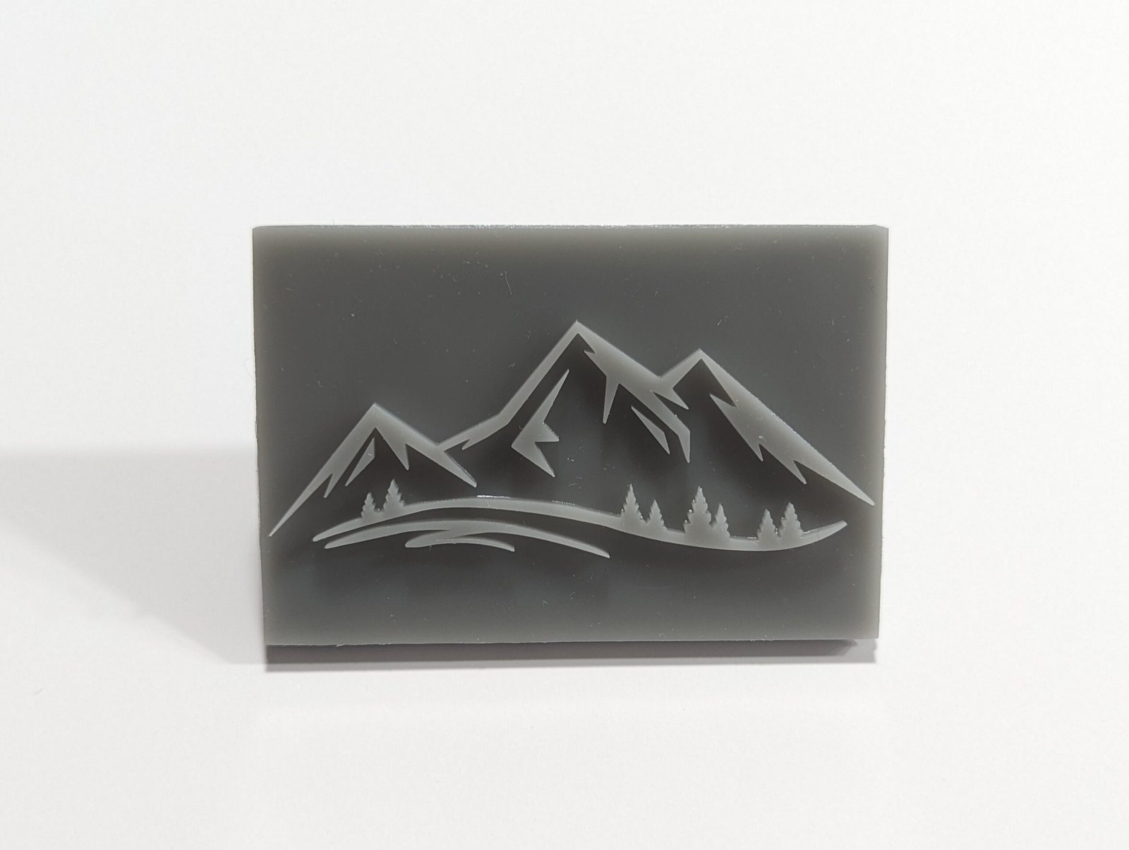 Mountain Landscape Soap Stamp, 3″x2″ Mountain Landscape Soap Stamp, 3"x2" - Image 3