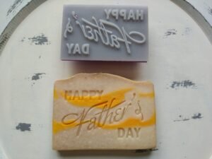 Happy Father's Day Soap Stamp, 3"x2"