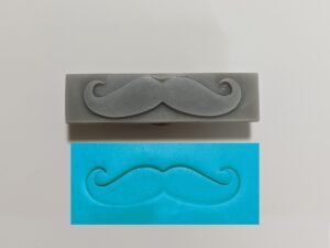 Moustache Side Soap Stamp, 3″x3/4″ Moustache Side Soap Stamp, 3"x3/4"