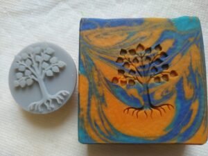 Tree and Roots  Round Soap Stamp