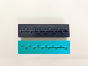 Christmas Lights String Side Soap Stamp, 3"x3/4"