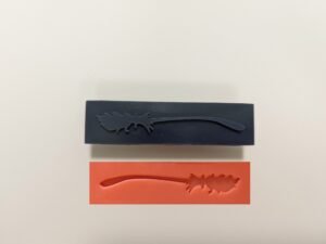 Broom Side Soap Stamp, 3"x3/4"