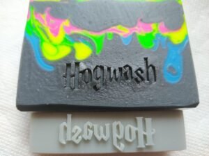 Side Text "Hogwash" Soap Stamp, 3"x3/4"