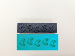 Holiday Stockings Side Soap Stamp, 3"x3/4"