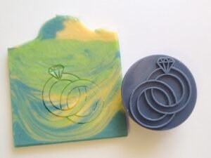 Wedding Rings  Round Soap Stamp
