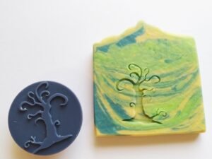 Twisted Tree  Round Soap Stamp