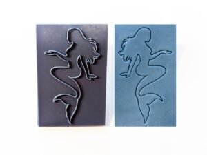 Mermaid Stamp, 3"x2"