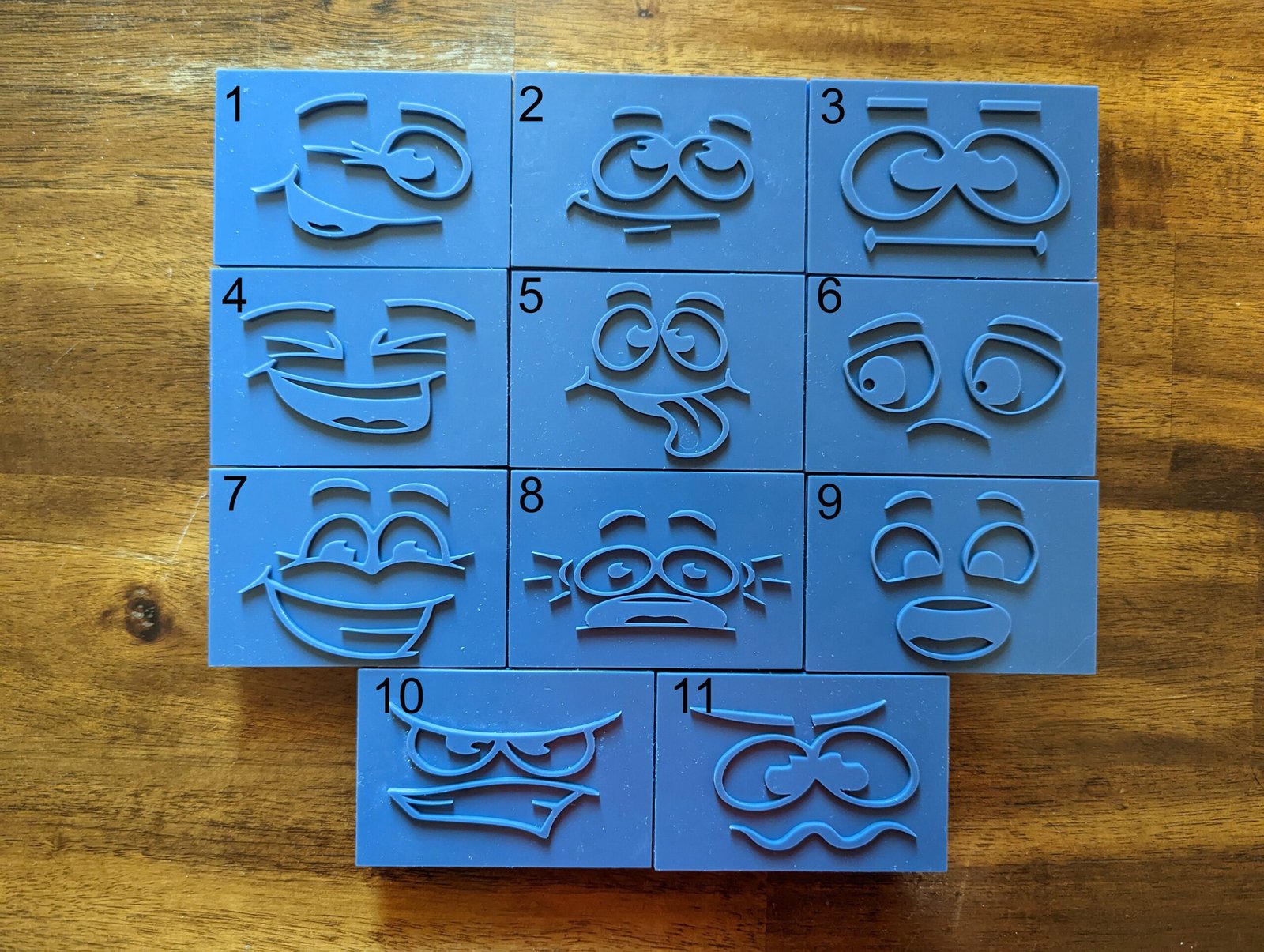 Facial Expression Emote Soap Stamp, 3″x2″ Facial Expression Emote Soap Stamp, 3"x2"