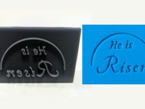 He is Risen Soap Stamp, 3"x2"