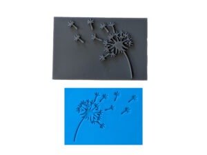 Dandelion Seeds Blowing in the Wind Soap Stamp, 3"x2"
