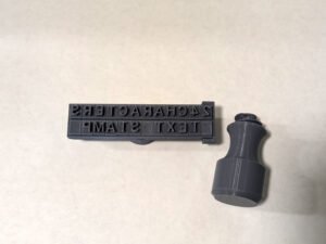 Interchangeable 24 Character Text Side Soap Stamp, 3"x3/4"