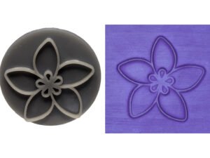 Jasmine Flower Round Soap Stamp