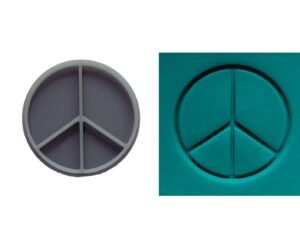 Peace Sign  Round Soap Stamp