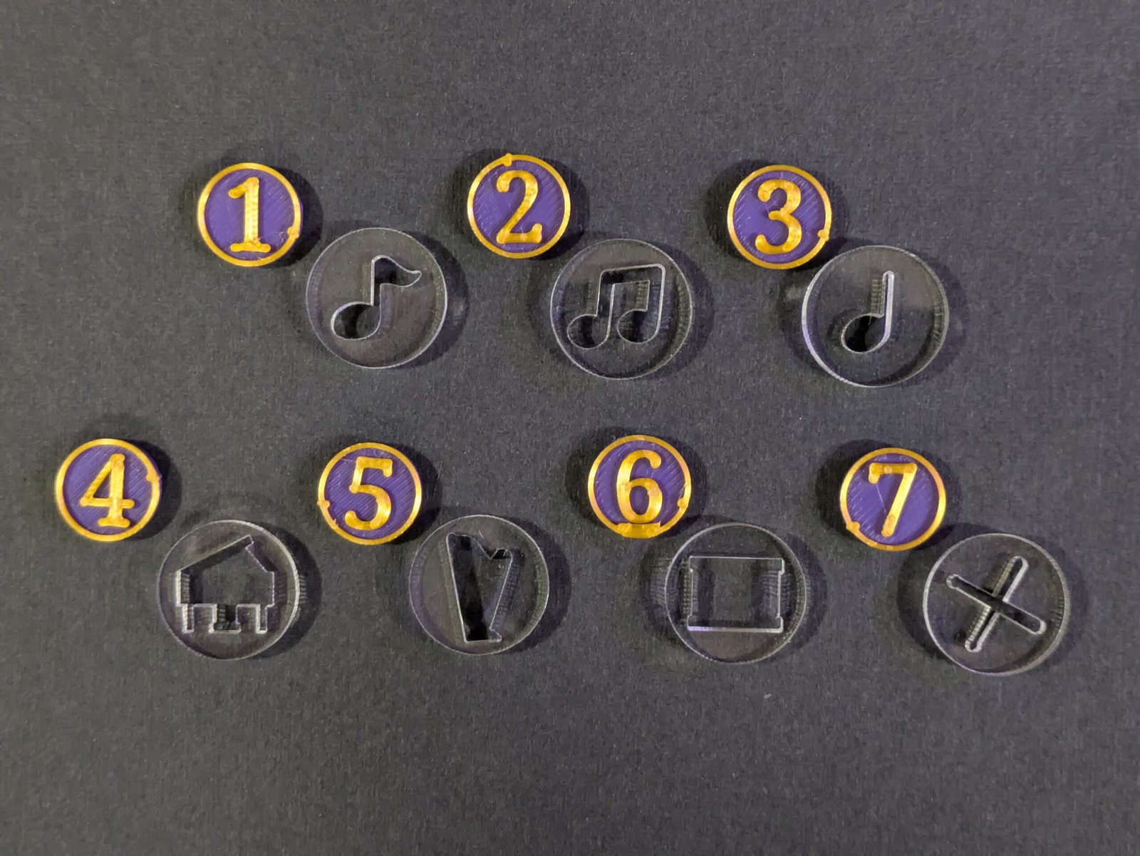 Music, Soap Extruder Discs, 18mm to 57mm Music, Soap Extruder Discs, 18mm to 57mm