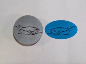 Penguin Sliding Round Soap Stamp