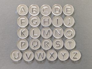 Alphabet Extruder Discs