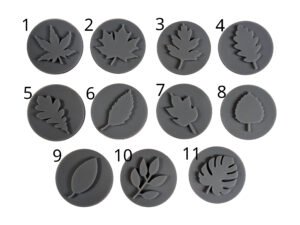 Leaf Round Soap Stamp